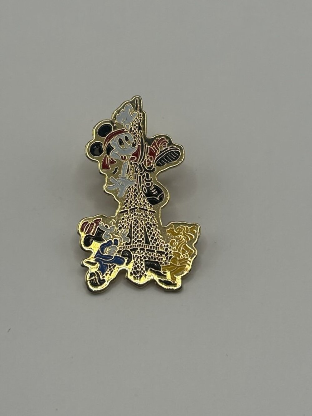 Disney Pin Eiffel Tower Mickey Mouse Minnie Mouse Goofy Trading Paris France Fun